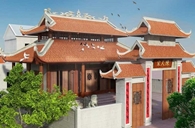 Thiết kế nhà thờ họ mái cong đậm chất kiến trúc Việt Nam Thiết kế nhà thờ họ mái cong đậm chất kiến trúc Việt Nam